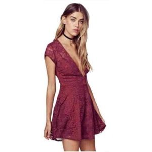 For Love & Lemons Lace Mini Dress